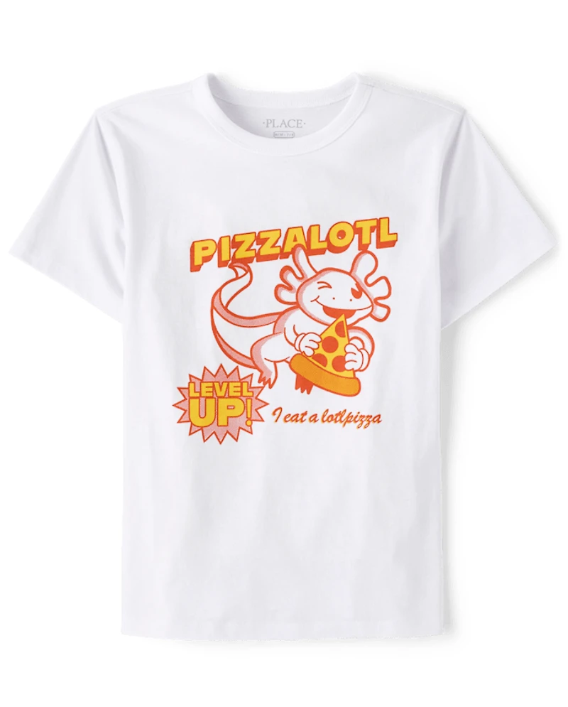 Boys Pizzalotl Graphic Tee
