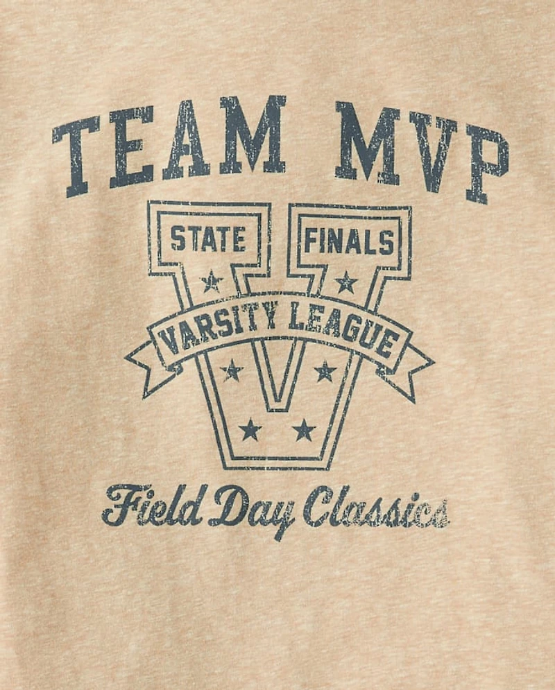 Boys Marled Team MVP Graphic Tee