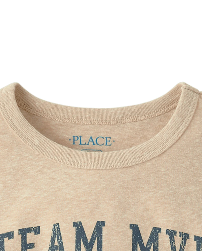 Boys Marled Team MVP Graphic Tee