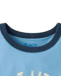 Boys Best Little Bro Graphic Ringer Tee