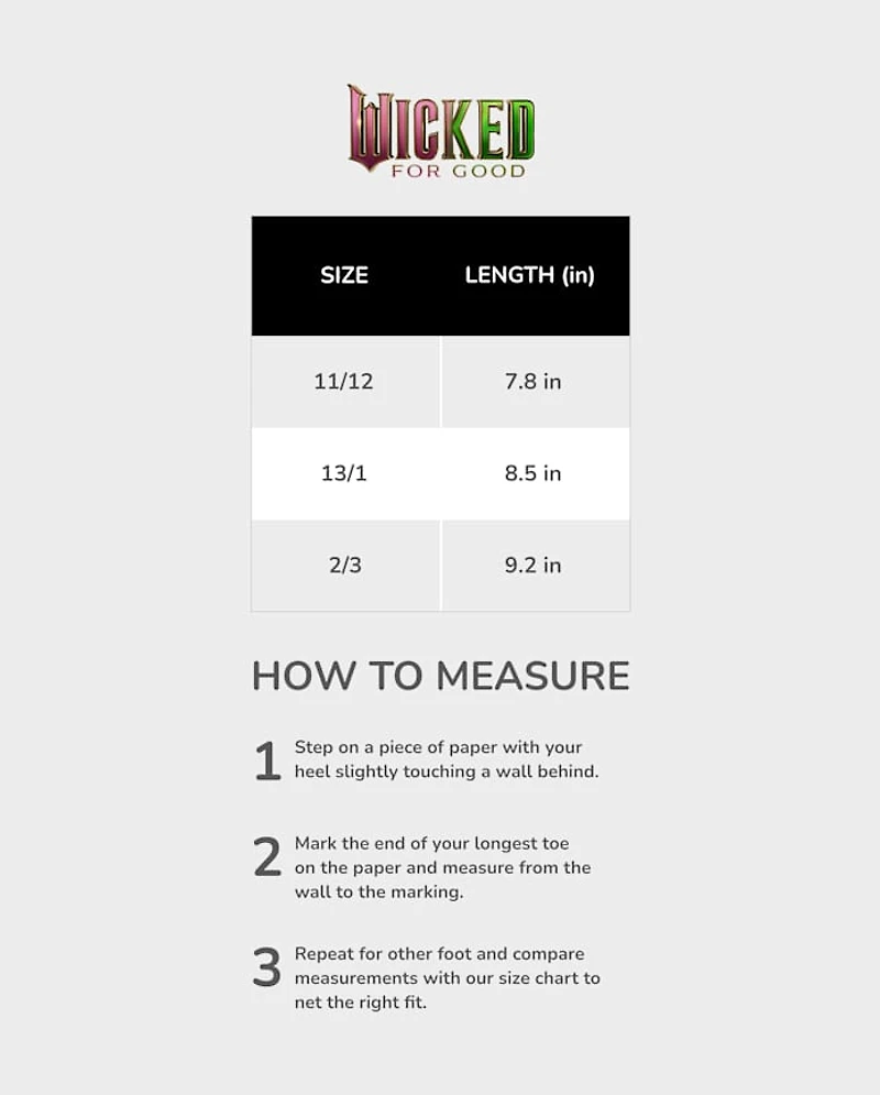 Girls Wicked™ Elphaba Glinda Slippers