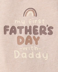 Baby First Father's Day Graphic Bodysuit
