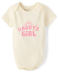 Body imprimé « Fille à papa » pour bébé fille