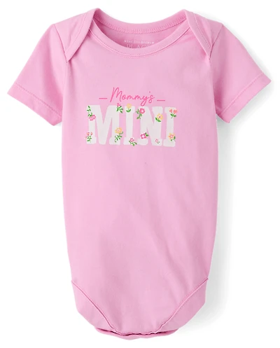 Baby Girls Mama's Mini Graphic Bodysuit
