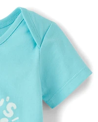 Baby Boys Daddy's Little Dude Graphic Bodysuit