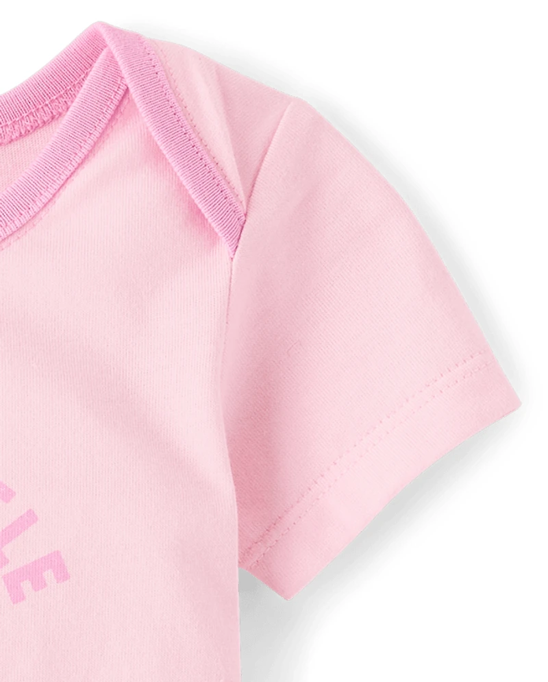 body graphique pour bébé fille « Meilleure petite sœur »