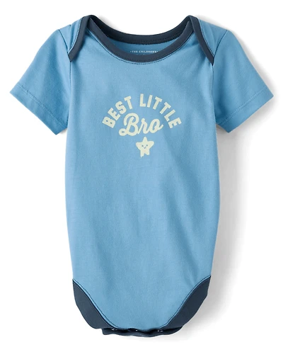 Body imprimé « Meilleur petit frère » pour bébé garçon
