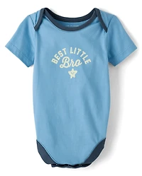 Body imprimé « Meilleur petit frère » pour bébé garçon