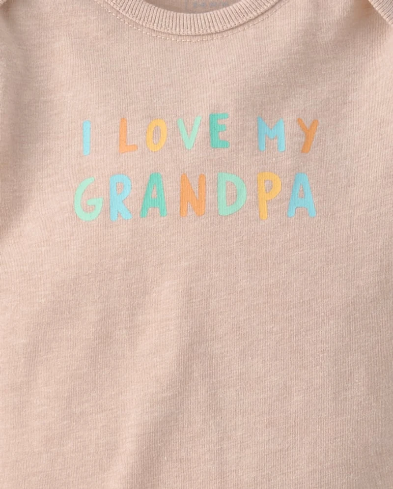 Baby Love Grandpa Graphic Bodysuit