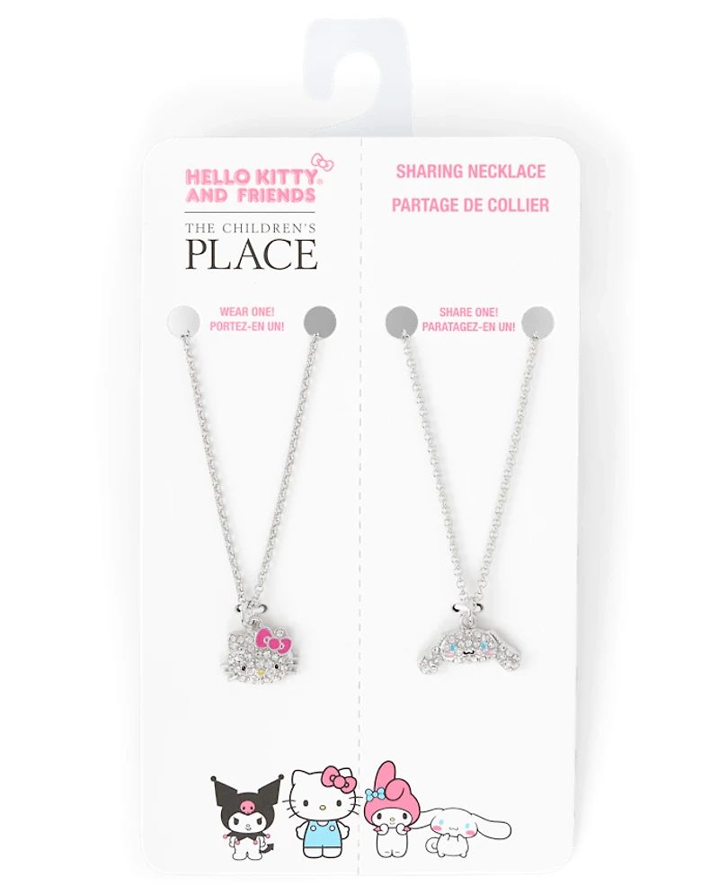 Girls Hello Kitty And Friends™ Pave Necklace 2-Pack