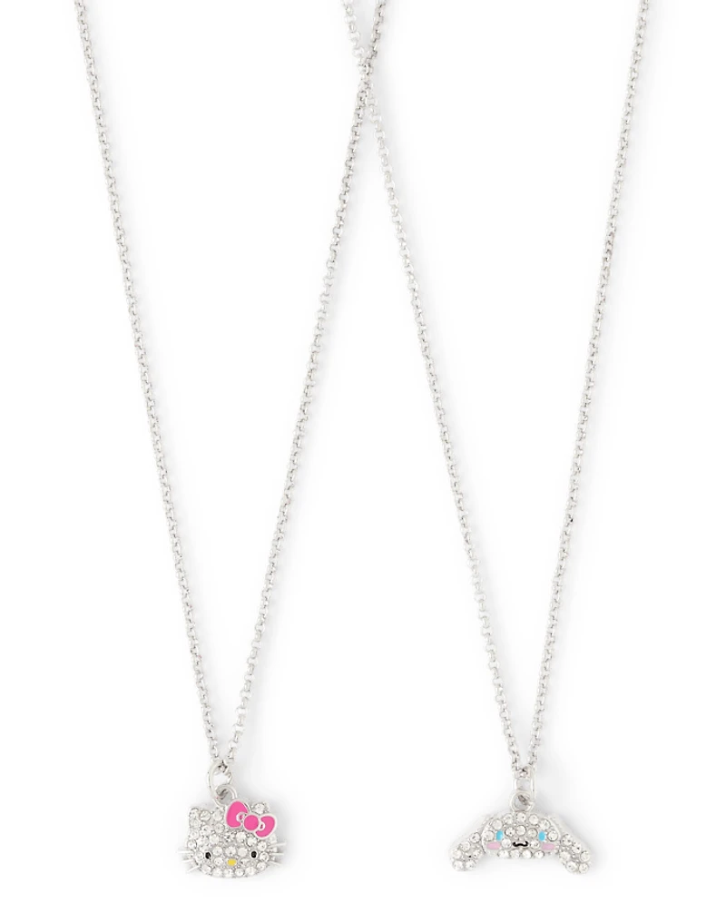 Girls Hello Kitty And Friends™ Pave Necklace 2-Pack