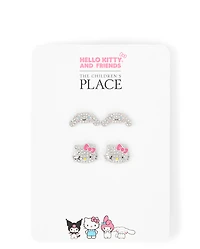 Girls Hello Kitty And Friends™ Pave Earrings 2-Pack