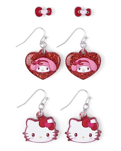 Girls Hello Kitty® Earrings 3-Pack