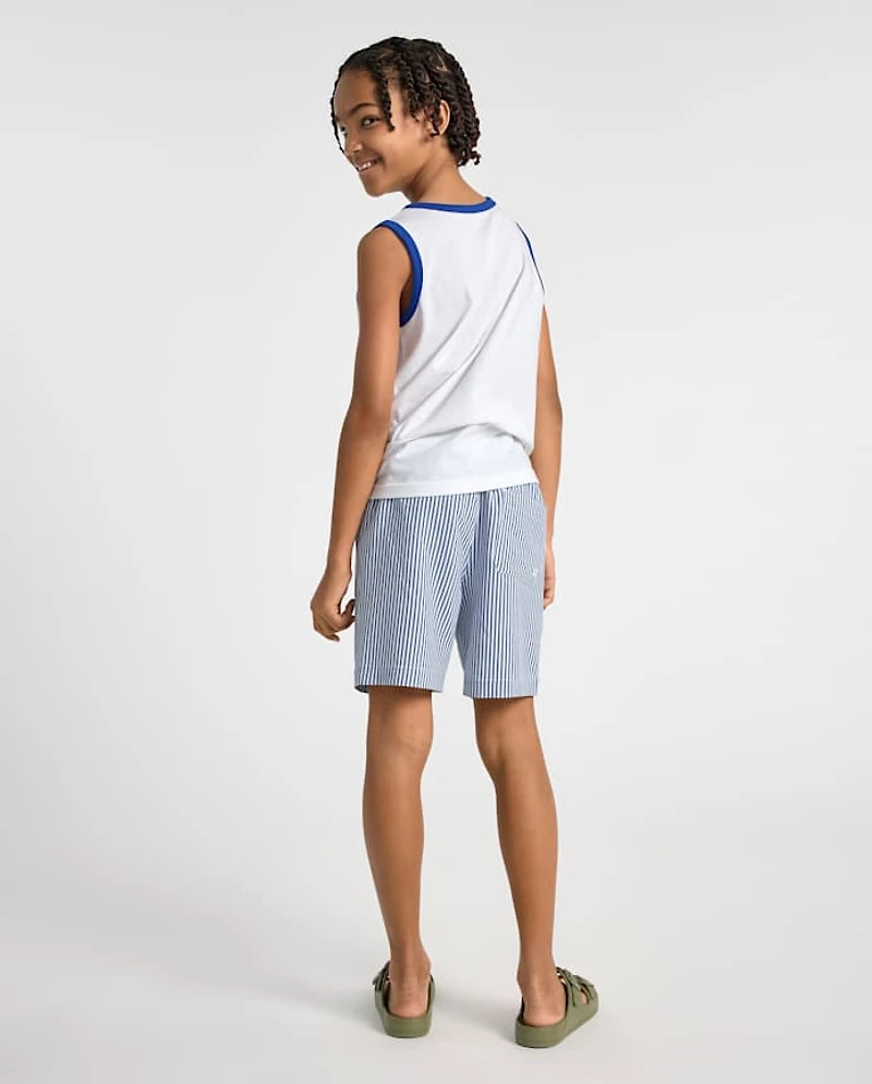 Maillot de bain rayé en seersucker pour garçon