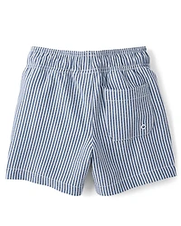 Boys Striped Seersucker Swim Trunks