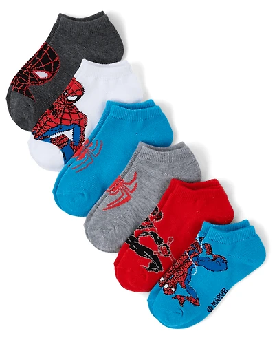 Boys Spider-Man™ Ankle Socks 6-Pack