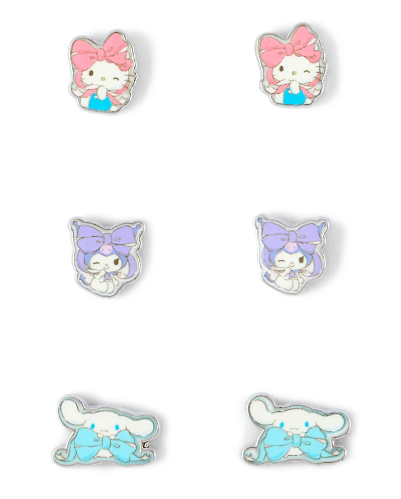 Girls Hello Kitty® And Friends Earrings 3-Pack