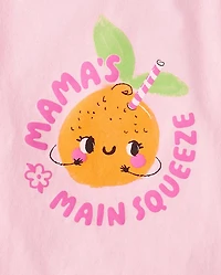 Baby And Toddler Girls Mama's Little Cutie Graphic Tee