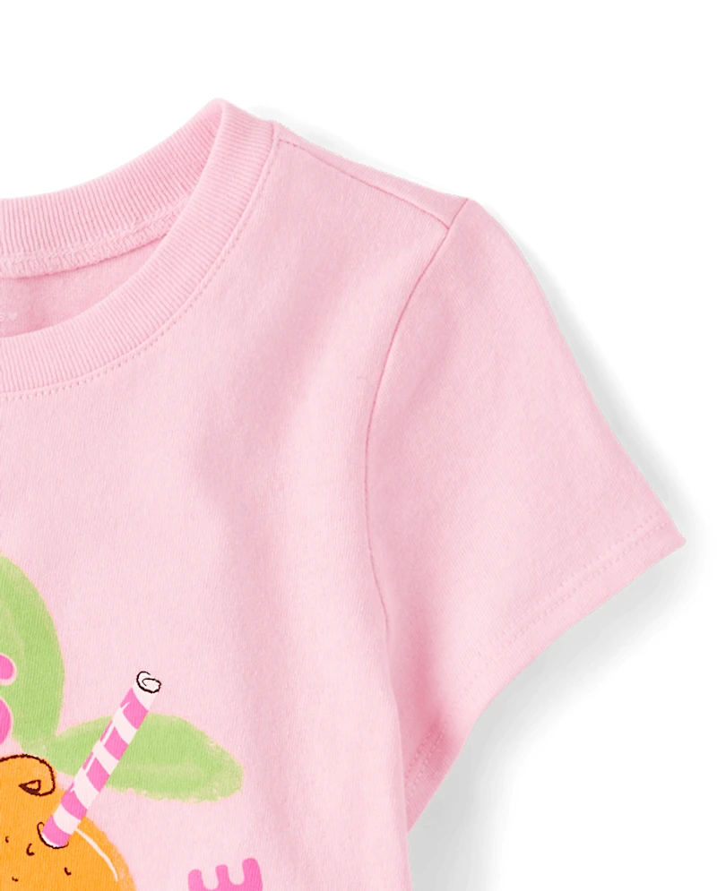 Baby And Toddler Girls Mama's Little Cutie Graphic Tee