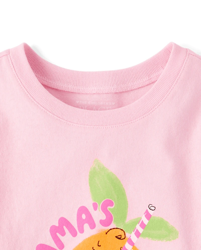 T-shirt graphique « Petite chérie de maman » pour bébés et petites filles