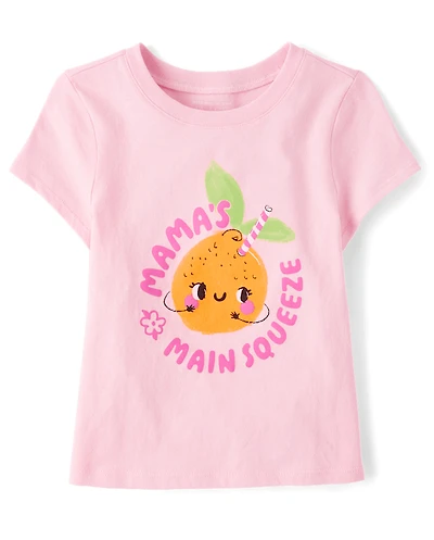Baby And Toddler Girls Mama's Little Cutie Graphic Tee