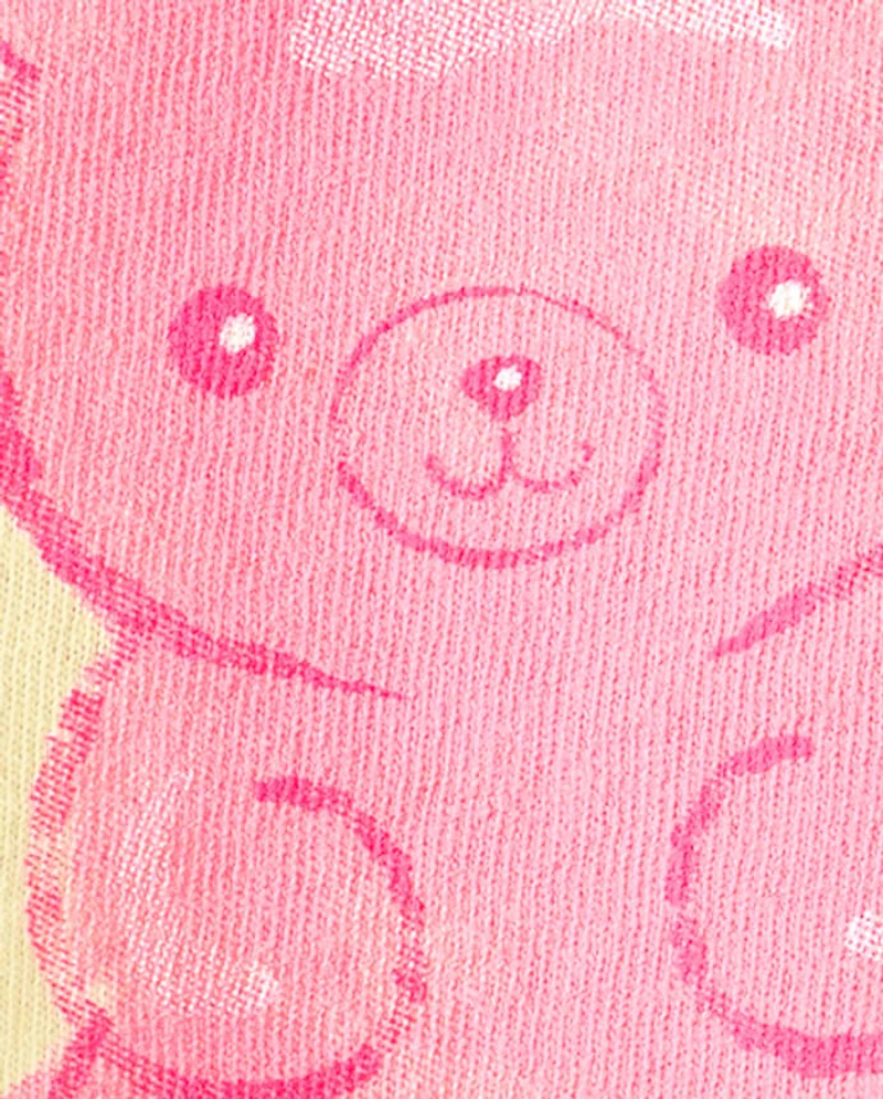 Baby And Toddler Girls Candy Bear Graphic Tee