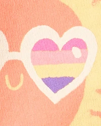 Baby And Toddler Girls Sun Rainbow Graphic Tee