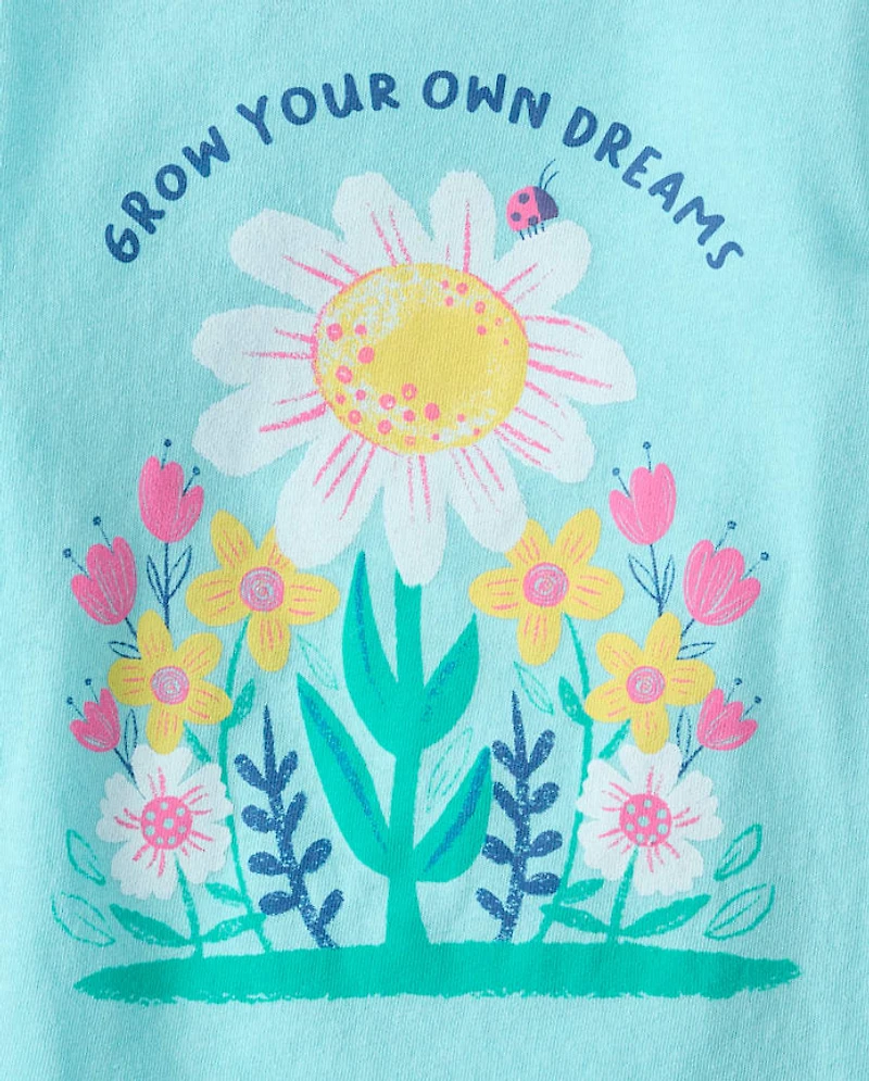 Baby And Toddler Girls Grow Your Dreams Graphic Tee