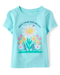 Baby And Toddler Girls Grow Your Dreams Graphic Tee