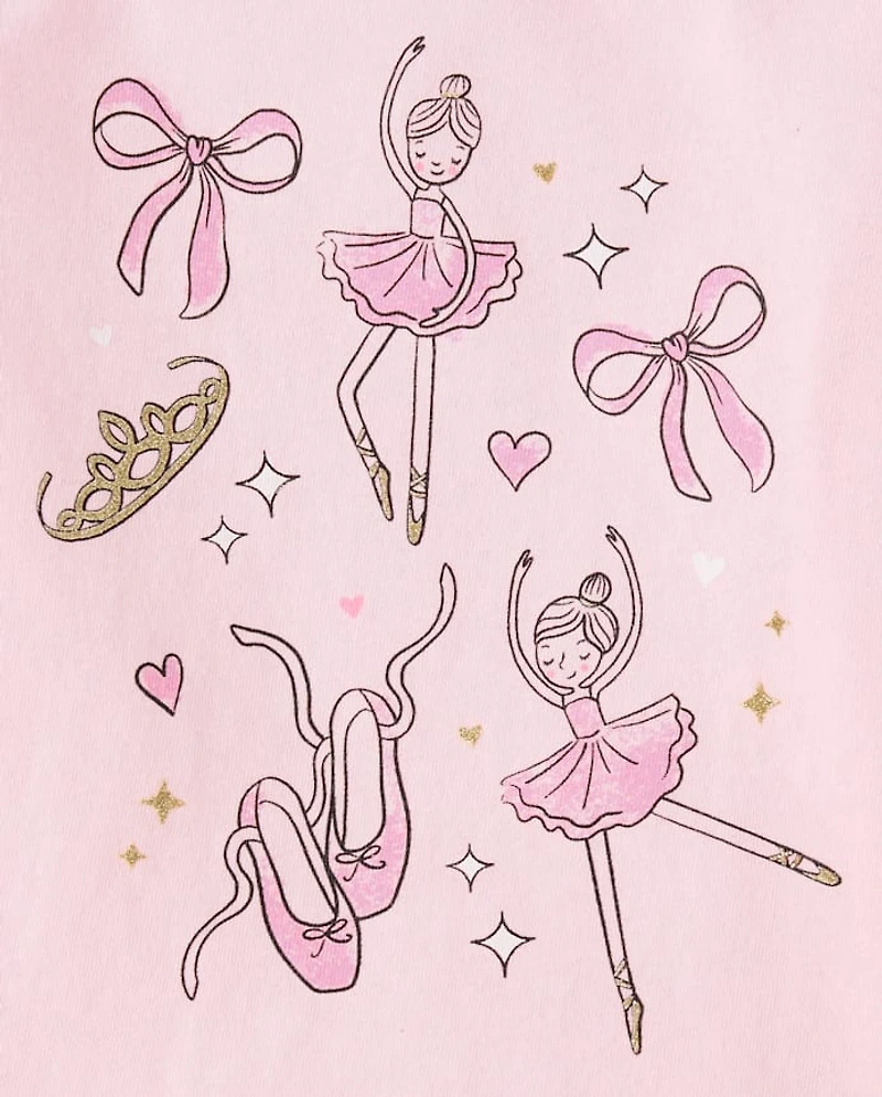 Baby And Toddler Girls Ballet Graphic Tee