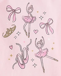 Baby And Toddler Girls Ballet Graphic Tee