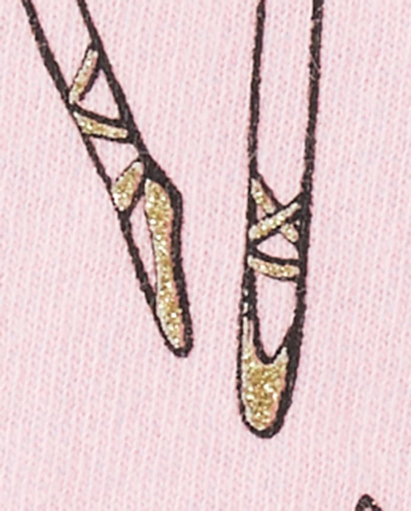 Baby And Toddler Girls Ballet Graphic Tee