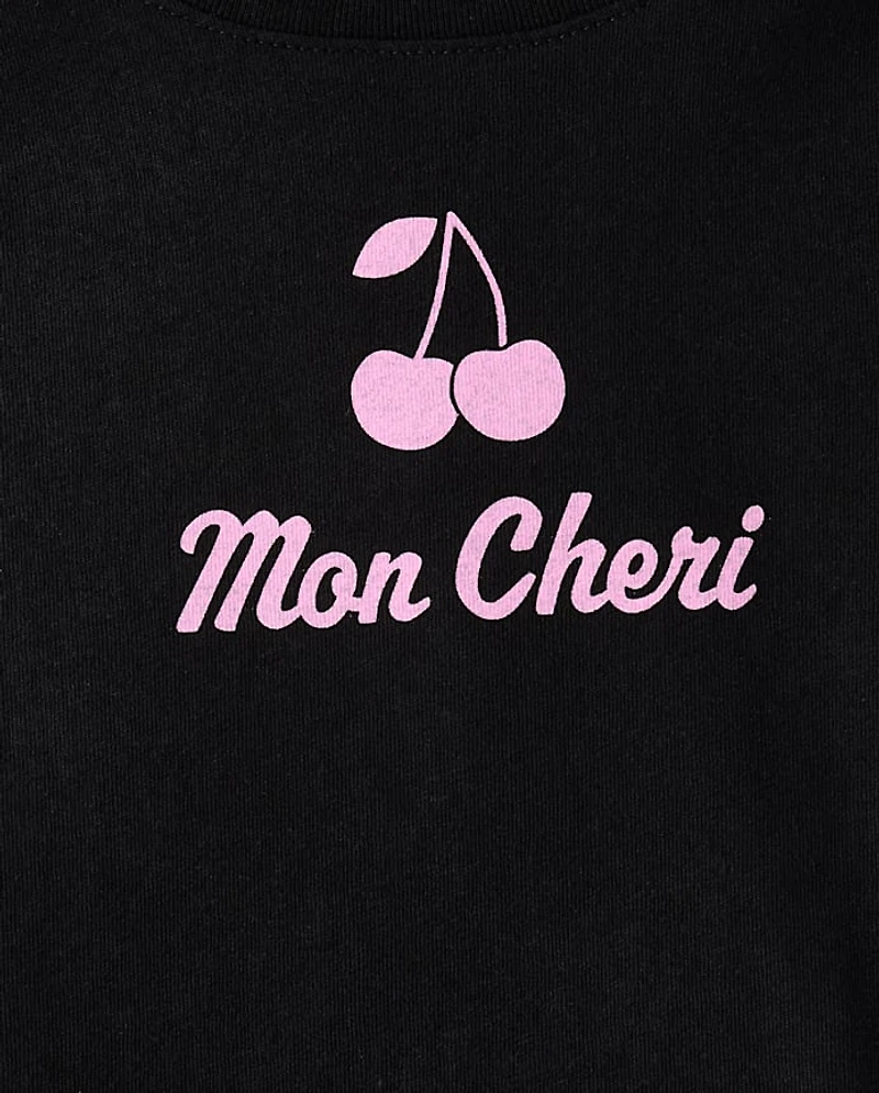 Baby And Toddler Girls Mon Cheri Graphic Tee