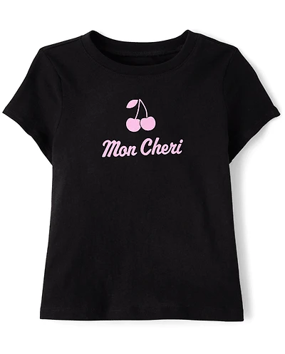 Baby And Toddler Girls Mon Cheri Graphic Tee