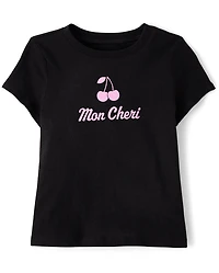Baby And Toddler Girls Mon Cheri Graphic Tee