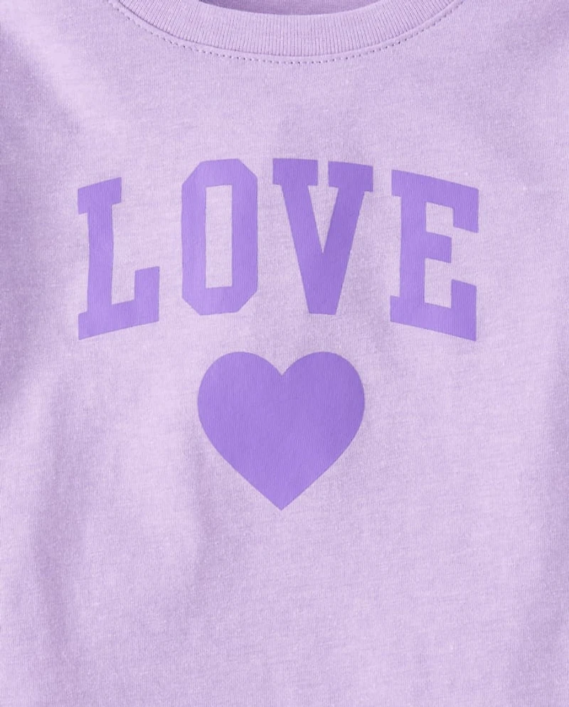 T-shirt graphique pour bébés et petites filles