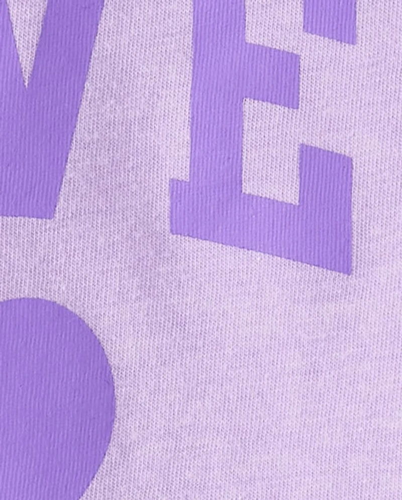 Baby And Toddler Girls Love Graphic Tee