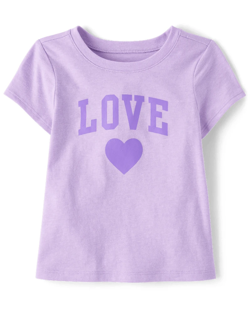 T-shirt graphique pour bébés et petites filles