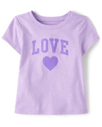 T-shirt graphique pour bébés et petites filles