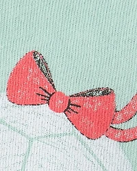 Baby And Toddler Girls Soccer Ball Graphic Tee