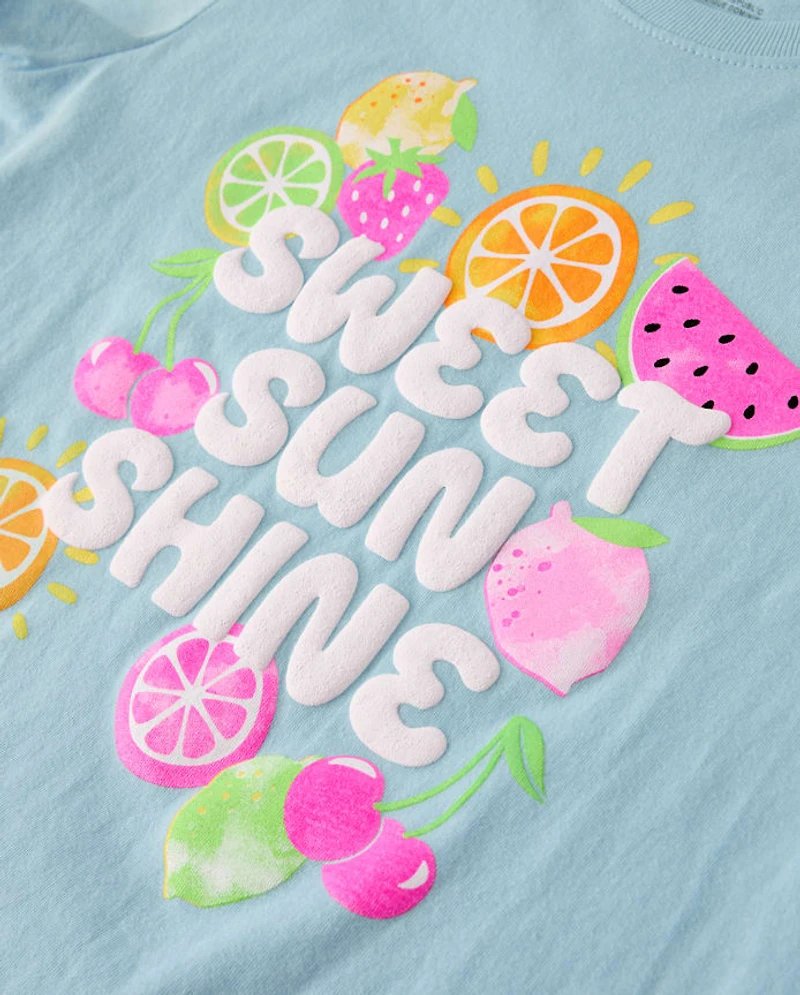 Girls Summer Graphic Tee 5-Pack