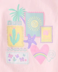 Girls Summer Graphic Tee 5-Pack