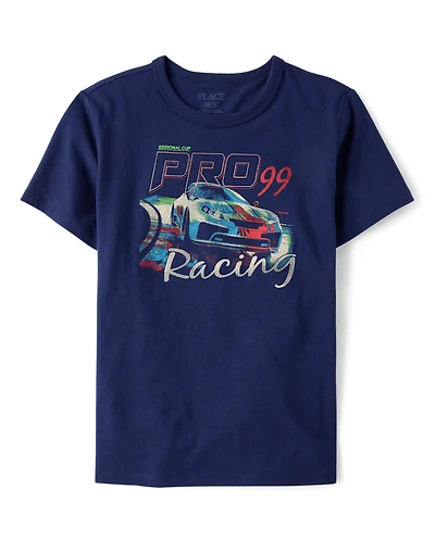 T-shirt graphique Pro Racing pour garçons