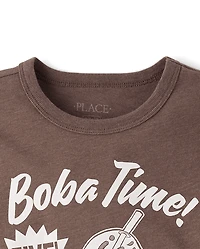 Boys Boba Time Graphic Tee