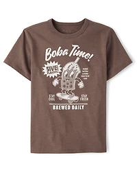 Boys Boba Time Graphic Tee