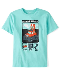 Boys Video Game Vehicle Graphic Tee