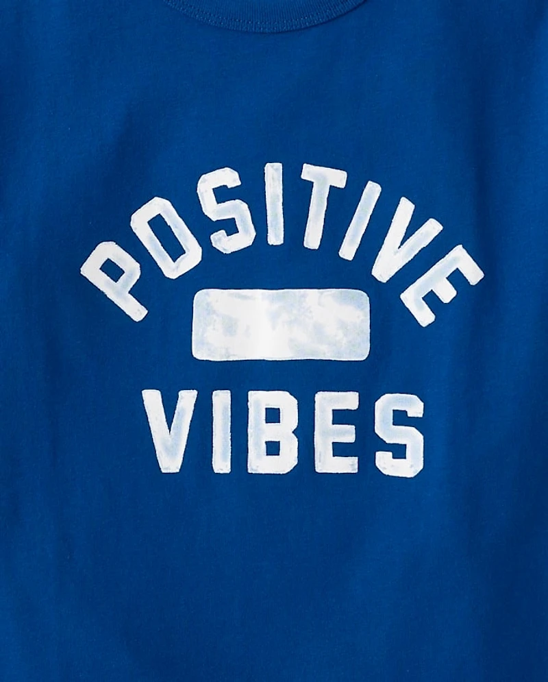 Boys Positive Vibes Graphic Tee