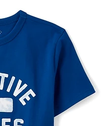 T-shirt graphique pour garçons « Vibes positives »