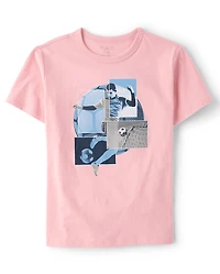 T-shirt graphique pour joueur de soccer garçon