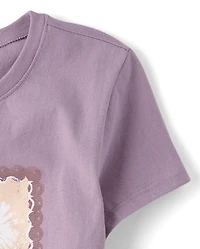 Girls Flowers Graphic Tee